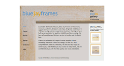 Desktop Screenshot of bluejayframes.com