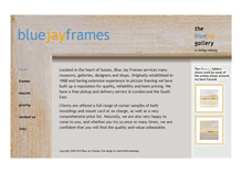 Tablet Screenshot of bluejayframes.com